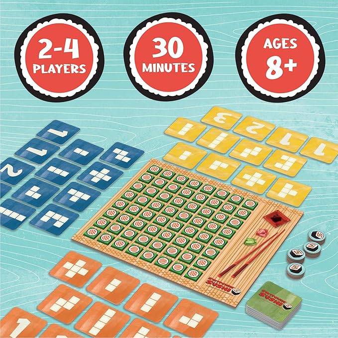 MindWare Switchin’ Sushi Family Board Game for 8 Year Olds and Up