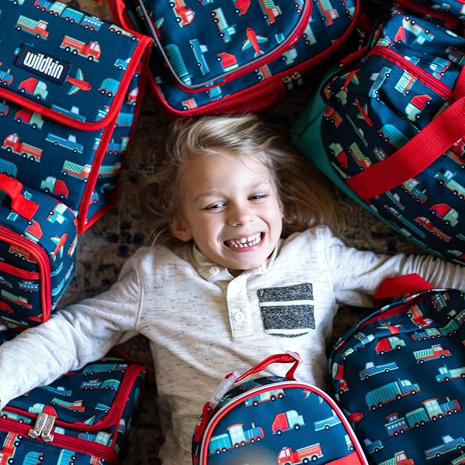 Wildkin Kids Insulated Lunch Box – Durable and Reusable for School & Travel - Transportation