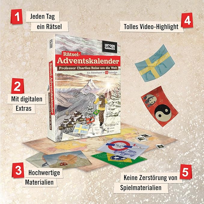 Hidden Games - Professor Charlie's World Tour - EIN Rätselspiel in 24 Episodes (English Edition)