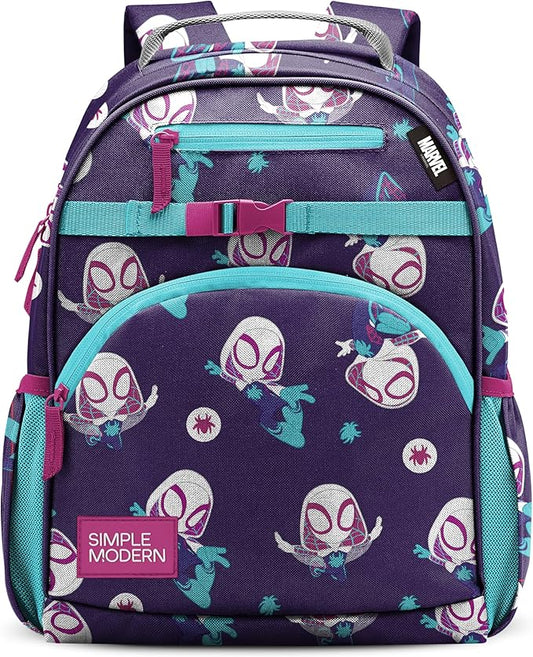 Simple Modern Medium Marvel Toddler Backpack for School Girls and Boys | Kindergarten Elementary Kids Backpack | Fletcher Collection | Kids - 15" tall | Spider Gwen