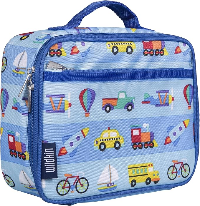 Wildkin Kids Insulated Lunch Box – Durable and Reusable for School & Travel - On the Go