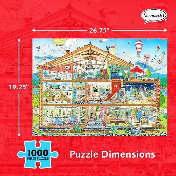 Re-marks Sweet Home Architecture Puzzle, 1000-Piece Puzzle for All Ages