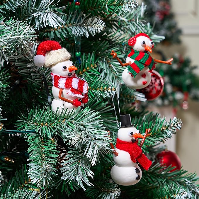 JOYIN Christmas Build a Snowman Craft Kit, 3 Pack Modeling Clay DIY Make a Snowman Kit for Christmas Arts and Craft Activities, Xmas Gift Stocking Stuffers for Kids, School Funny Toy Party Favor