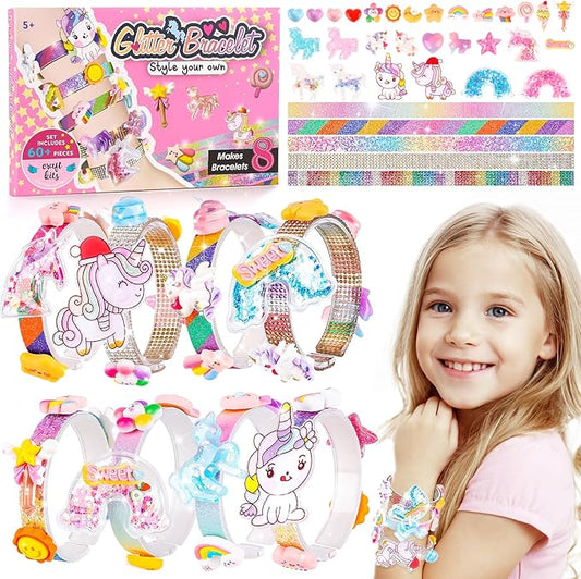 Eichhoo Friendship Bracelet Making Kit for Girls, 5-12 Year Old Girl Birthday Gifts, Arts and Crafts Kits for Kids, Girls Toys Age 5 6 7 8 9 10 Years Old, Kid Jewelry Making Kit with Charm (Unicorn)