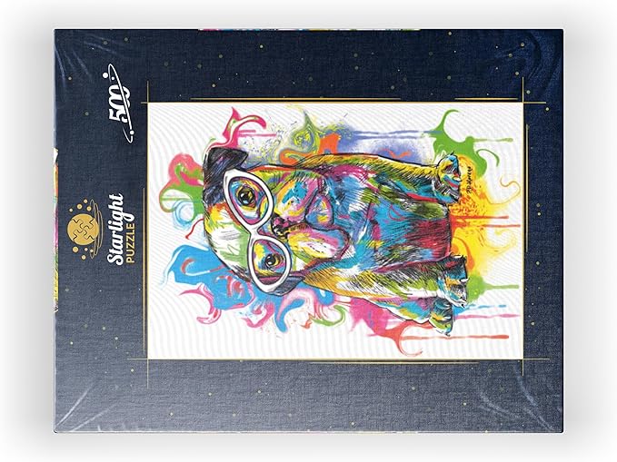 MyPuzzle Bulldog Fun - Premium 500 Piece Jigsaw Puzzle for Adults