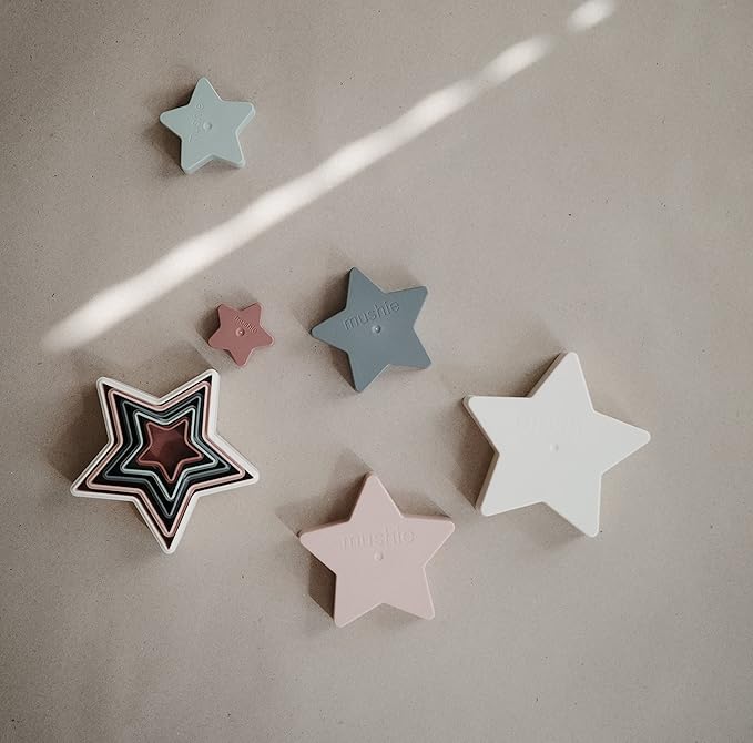 mushie Nesting Stars Toy | Made in Denmark (Original)
