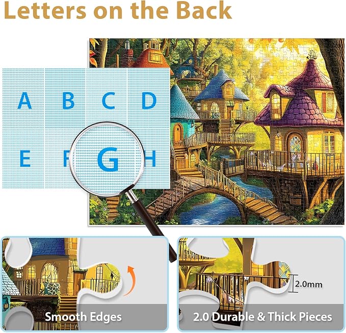 500 Piece Puzzles for Adult, Colorful Nature Jigsaw Puzzle 500 Pieces, Impossible Challenging Adult Puzzles for Happy Family Time, Party Game Great Gift for Puzzle Lovers Finished Size 20.5 * 15 in