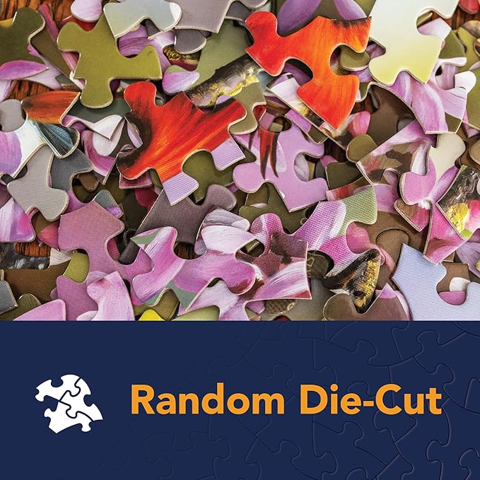 Bits and Pieces – 500 Piece Jigsaw Puzzle for Adults – Antique Greenhouse - Bird Fountain Beautiful Flower Garden Jigsaw Puzzle by Artist Oleg Gavrilov, Completed Puzzle Size: 18" x 24"