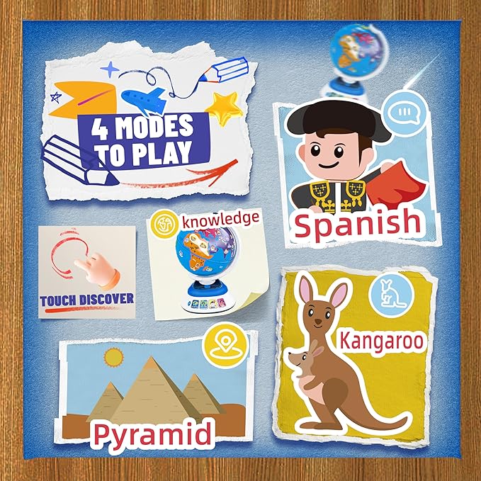 SMILESSKIDDO Globe Toy for Toddlers - Toys for 1 Year Old Boy, Toddler Toys, Globe With Dynamic Lighting And Sounds, Learning Educational Toys for Toddler 1-3, Birthday Present Toys for Ages 0-2