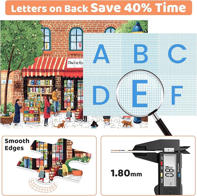 300 Piece Puzzles for Adults,Jigsaw Puzzles 300 Pieces for Kids Library Puzzle Building Jigsaw Puzzles Challenging Puzzles Family Activity Game Nights Gift Toy 20.5x15 in