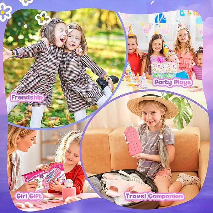 Friendship Bracelet Making Kit for Girls 8-12, Arts and Crafts Kits Toys for Girls, Best Chirsmas Gifts Ideas for 6 7 8 9 10 11 12 Years Old