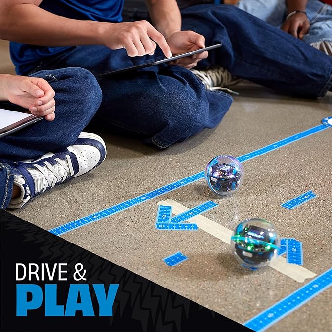 Sphero Bolt+: Coding Robot Ball - Program with Draw, Drag-and-Drop Blocks, Javascript, & Python - Animated LCD Screen - Ages 8+ - Durable & Waterproof - STEM Toy for Kids & Teens