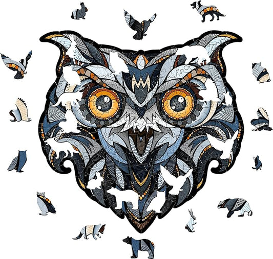 EWA Home Décor – Eagle Own Small 125 Pieces – Wooden Jigsaw Puzzle for Adults – Perfect for Artistic Home Decoration and Mindful Relaxation