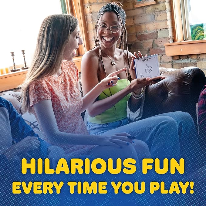 USAOPOLY Telestrations 8 Player 2nd Edition Board Game, Award Winning Hilarious and Unpredictable Must Have Party Game with a New Look, Sketch What Your Read Then Guess What You Saw, 4-8 Players