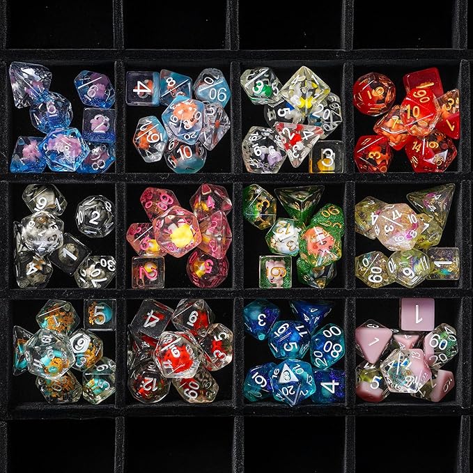 1985 Games Mystery Dice, DND Dice Set of 7 Polyhedral Dice, Wide Range of Patterns, Gaming Dice, Suitable for Role Playing, Table Games (Mystery Pack of 1)