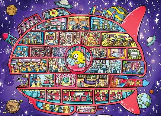 Cross & Glory - Galactic Voyage - 1000 Piece Jigsaw Puzzle for Adults & Kids 12+ | The Magic Space Adventure | Perfect for Puzzle Enthusiasts