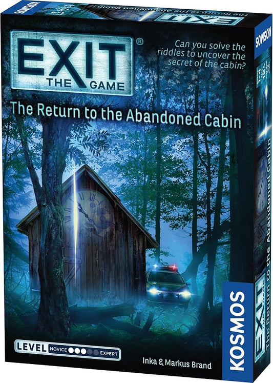 EXIT: The Return to The Abandoned Cabin | EXIT: The Game - A Kosmos Game | Family-Friendly, Card-Based at-Home Escape Room Experience | Collaborative for 1 to 4 Players, Ages 12+