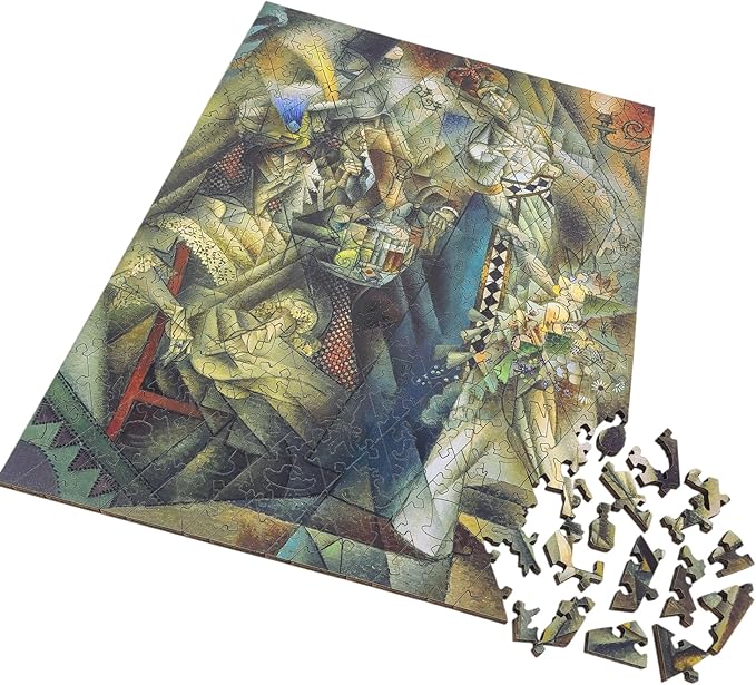 Wooden Puzzle for Adults - Uniquely Shaped Pieces - Made in The USA by FoxSmartBox - 325 Pieces - Dancer in a Cafe