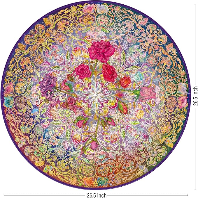 Antelope 2 in 1 1000 Piece Puzzle Bundle - Hue Wormhole & Mandalic Rose Jigsaw Puzzles