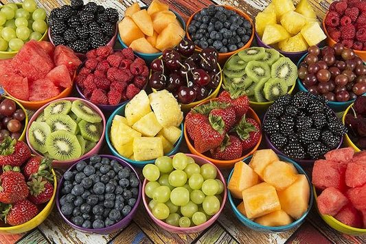 Fancy Fruit Cups Jigsaw Puzzle - Colorful Fruits 1000 Piece Jigsaw Puzzle for Adults. Enjoy This Delicious Looking Fruit Puzzle It Will Challenge You.
