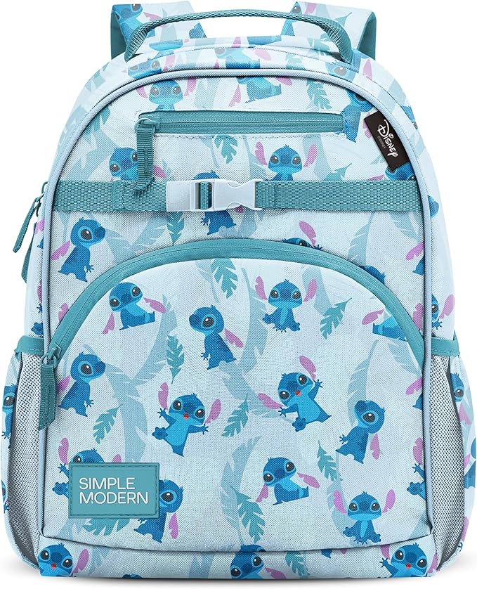 Simple Modern Disney Toddler Backpack for School Girls and Boys | Kindergarten Elementary Kids Backpack | Fletcher Collection | Kids - Medium (15" tall) | Tropical Stitch