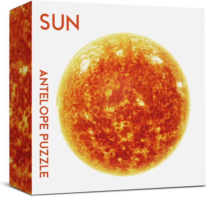 Antelope - 1000 Piece Puzzle for Adults, Space Sun Jigsaw Puzzles 1000 Pieces, Telescope Planet Close-up Round Puzzle, High Resolution, Matte Finish, No Dust Space Puzzle