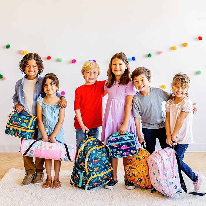 Wildkin Kids Insulated Lunch Box – Durable and Reusable for School & Travel - Robots