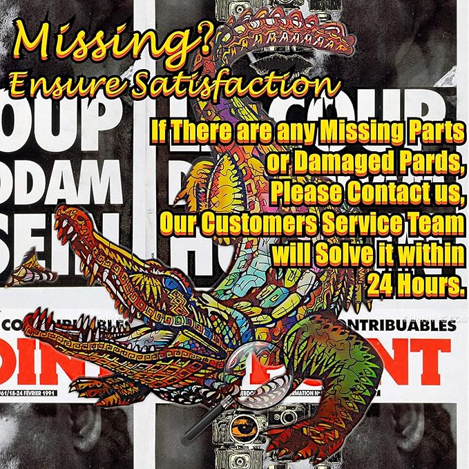 Wooden Jigsaw Puzzle for Adults,Unique Crocodile Animals Shaped Magic Pieces Family Game Best Gift Adults,Can be Used as a Cool Mouse Pad, 164pcs,(11.5x9.5 inches) 02…