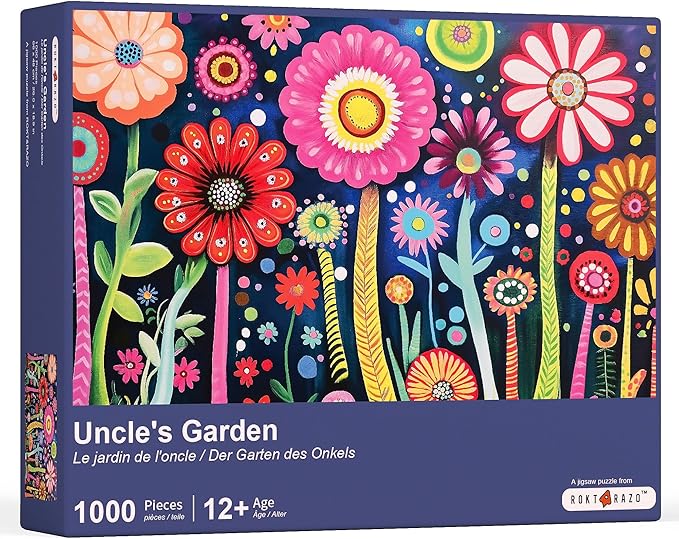 rokt&razo, Uncle's Garden, Spring Collection, 1000 Pieces Jigsaw Puzzles for Adults, Finish Size 26.0 * 18.9in