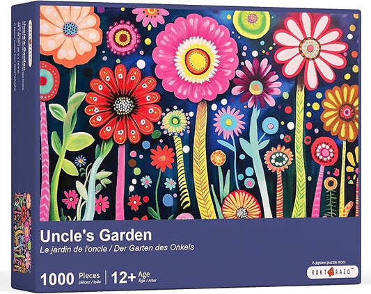 rokt&razo, Uncle's Garden, Spring Collection, 1000 Pieces Jigsaw Puzzles for Adults, Finish Size 26.0 * 18.9in