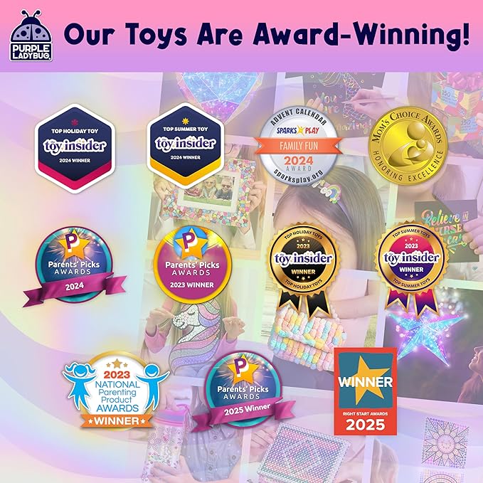 PURPLE LADYBUG Eraser Lab DIY Clay Mini Cute Eraser Kit for Girls - Unicorn & Mermaid Theme - Fun Craft Activity for Girls Aged 4 5 6 7 8 9 10, Perfect Back to School Supply & Birthday Gift Idea