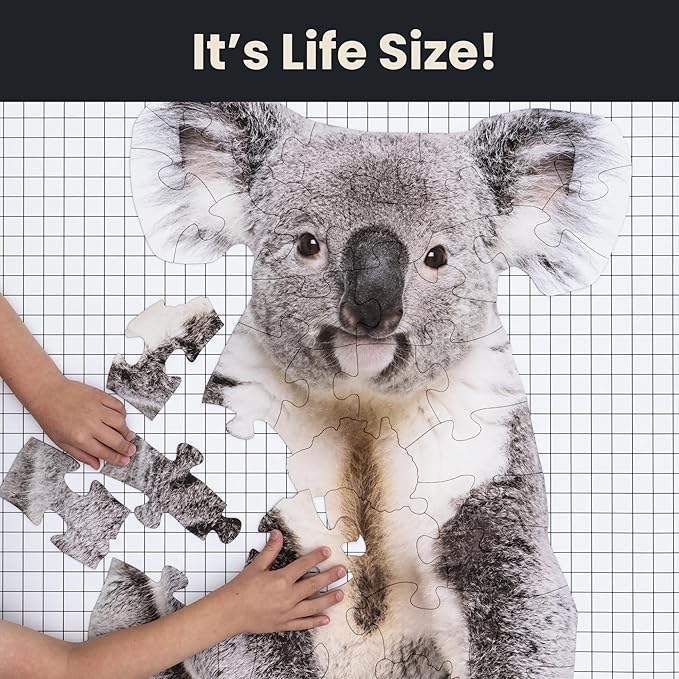 Koala Floor Puzzle– 50 pcs Life Size Jigsaw Puzzles for Adults, Teens & Kids, Animal-Themed Montessori Toys & Toddler Puzzles, Educational Activities for Children Ages 3+, 24x36
