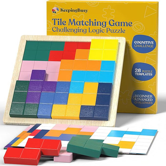 Keeping Busy Tile Matching Dementia Activities for Seniors | Memory Games for Seniors with Dementia Products for Elderly Brain Games for Adults Alzheimers Products for Elderly Brain Puzzles for Adults