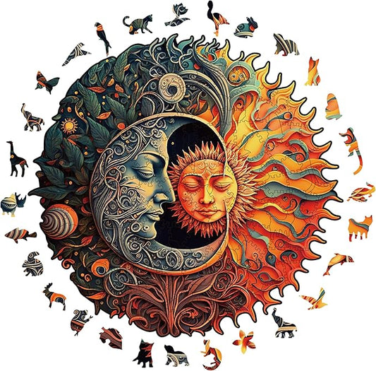 Wooden Puzzles for Adults, 200 Pieces Wood Puzzles, Irregular Animal Shaped Unique Wooden Jigsaw Puzzles, Creative Ghristmas Gift for Teenagers and Adults