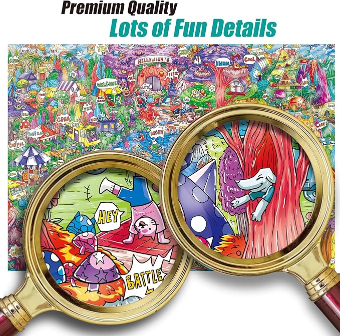 Antelope - 1000 Piece Puzzle for Adults, Cat Campsite Jigsaw Puzzles 1000 Pieces, High Resolution, Matte Finish, Smooth Edging, No Dust Creative Artistic Puzzle