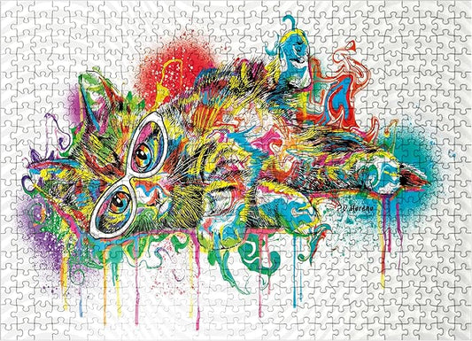 MyPuzzle Lazy Cat - Premium 500 Piece Jigsaw Puzzle for Adults