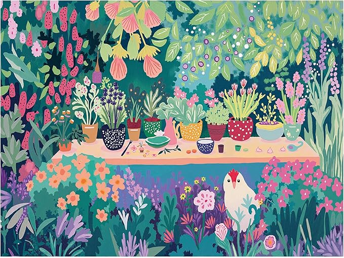 Jigsaw Puzzles for Adults 1000 Pieces, Plant Garden Puzzle, Colorful as Home Wall Decor for Family Challenging Games