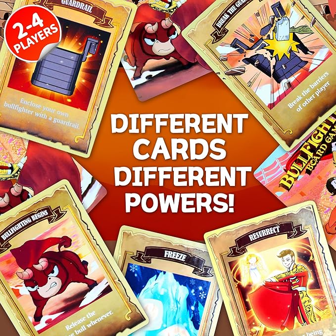 Matador Bullfighting Board Game – Fun Family Game for Kids Ages 6-12, Interactive Strategy Game for 2-4 Players, Perfect for Family Game Night, Parties, Travel