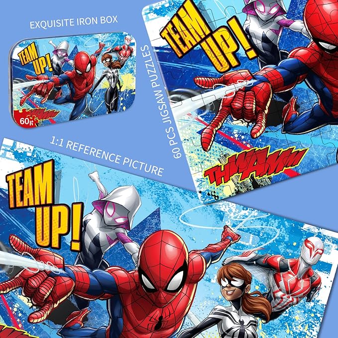 60 Piece Coloful Jigsaw Puzzles, Puzzles for Kids Ages 4-6, Educational Learning Toys for Boys and Girls, Gift for Boys and Girls