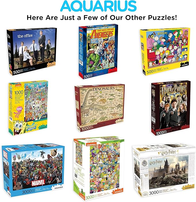 Aquarius DC Comics 3 x 500 Piece Jigsaw Puzzle Set with Bonus Poster – Superhero Puzzle Pack for Adults, Kids & Families | Superman, Batman & Wonder Woman