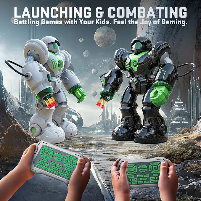 BEZGAR TR300 Robot Toys for Kids - Smart Programmable, Dancing Remote Control Emo Robot with 22 Actions, Supporting 78 Changing Expression, for Kids, 3 4 5 6 7 8 Year Old Boy Birthday