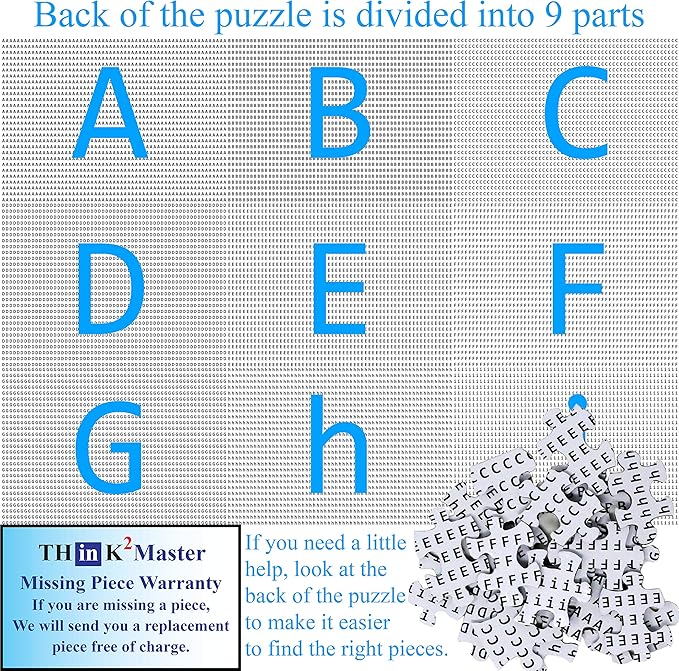 Think2Master Motivational & Inspirational Collage 500 Pieces Large Format Jigsaw Puzzle: Kids 12+, Teens, Adults & Families. Fosters Growth Mindset - Vibrant Wall Art. Great Gift. Size: 26.8” X 18.9”